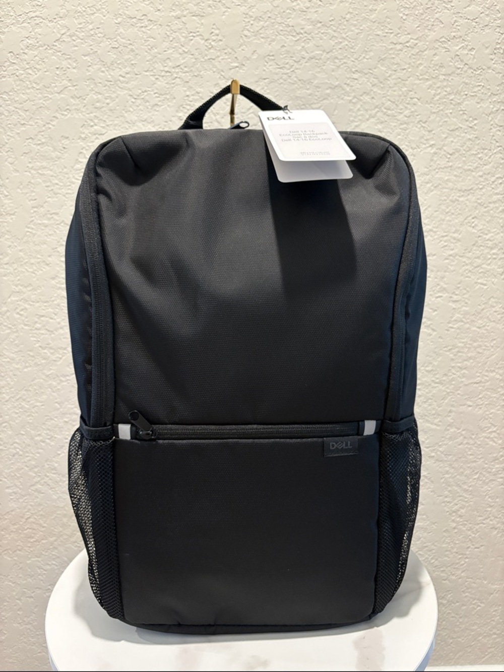 NWT Dell Black Everyday Laptop Backpack with Mesh Side Pockets